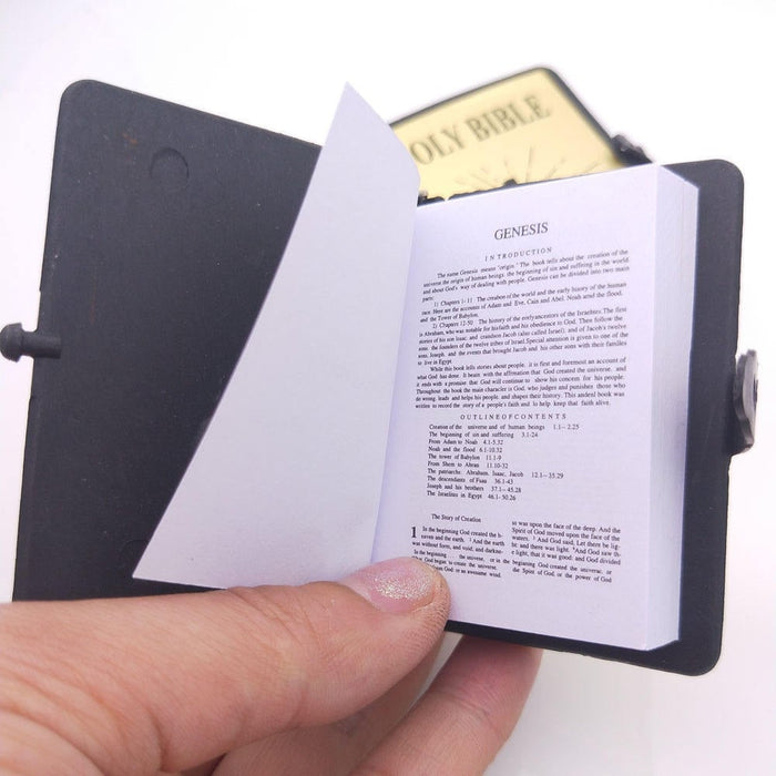 🔥BUY 2 GET 1 FREE 🎁 -  🙏1:12 Mini Bible Flip Book KeyChain (Buy 2 Get 1 Free)