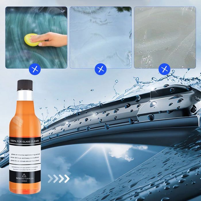 🔥HOT SALE NOW 49% OFF 🎁  - 🔥Car Glass Oil Film Stain Removal Cleaner