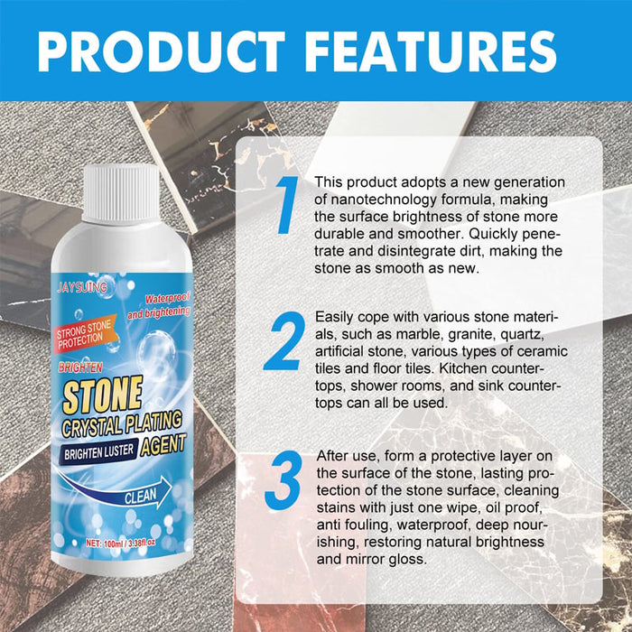 🔥HOT SALE NOW 49% OFF 🎁  - 🔥Stone Stain Remover Cleaner (Effective Removal of Oxidation, Rust, Stains)