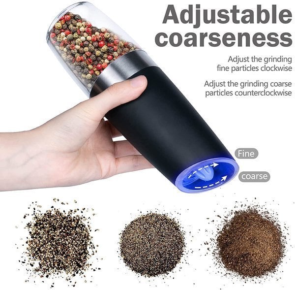 🔥HOT SALE NOW 49% OFF 🎁  - Automatic Electric Gravity Induction Salt and Pepper Grinder