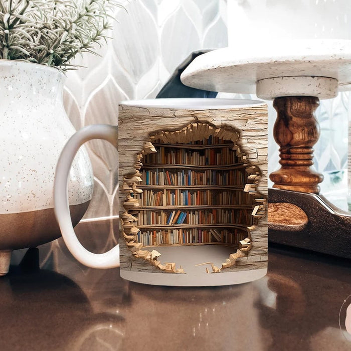 🔥HOT SALE NOW 49% OFF 🎁  - 3D Bookshelf Mug