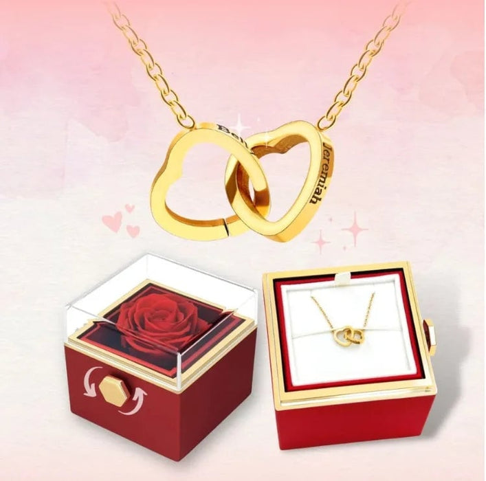 🔥HOT SALE NOW 49% OFF 🎁  - Rose* Couple Love Personalized Necklace