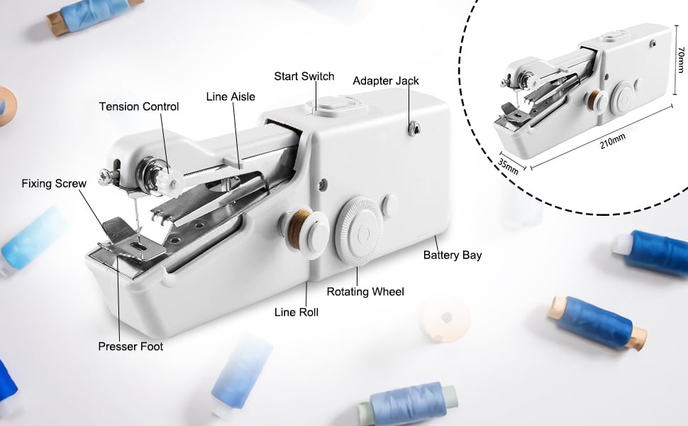 🔥HOT SALE NOW 49% OFF 🎁  - 🔥Handheld Mini Electric Sewing Machine