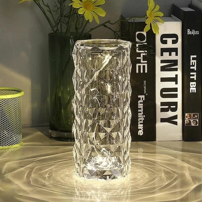 🔥HOT SALE NOW 49% OFF 🎁  - 🔥16 Colors Rose Rays Crystal Diamond Table Lamp