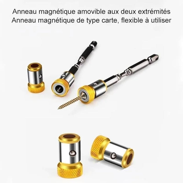 🔥HOT SALE NOW 49% OFF 🎁- MAGNETIC SCREWDRIVER BIT REMOVABLE RING