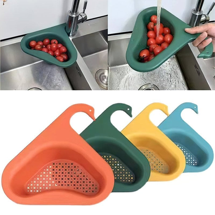 🔥HOT SALE NOW 49% OFF 🎁  -  Kitchen Sink Drain Basket Swan Drain Rack