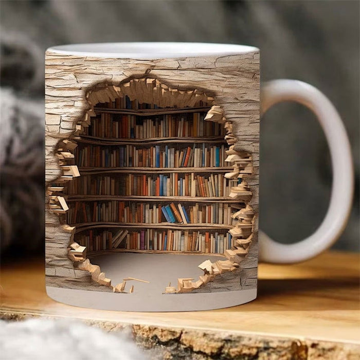 🔥HOT SALE NOW 49% OFF 🎁  - 3D Bookshelf Mug