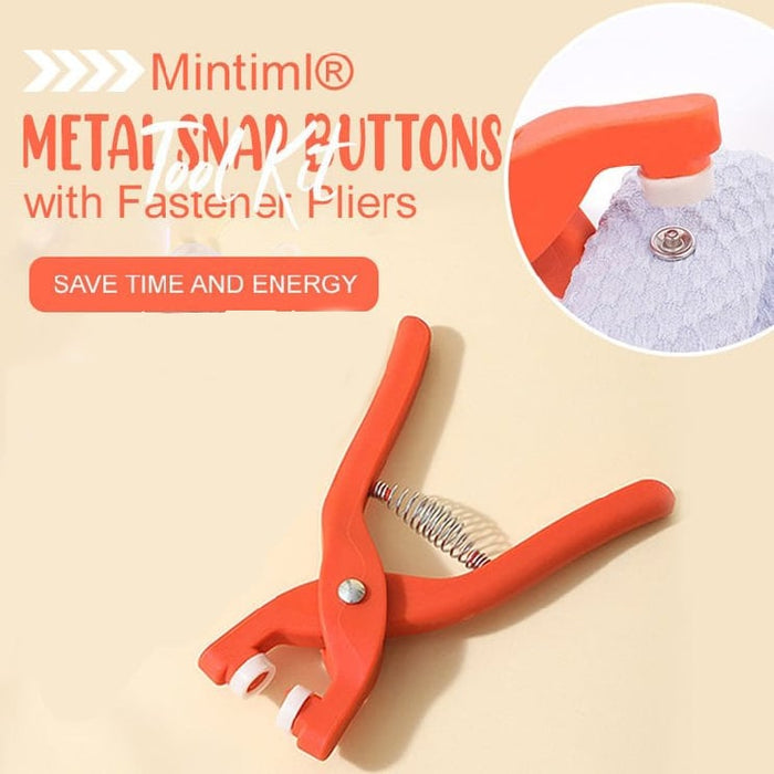 🔥HOT SALE NOW 49% OFF 🎁 - Metal Snap Buttons with Fastener Pliers Tool Kit