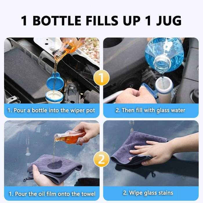 🔥HOT SALE NOW 49% OFF 🎁  - 🔥Car Glass Oil Film Stain Removal Cleaner